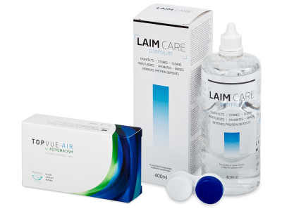 TopVue Air for Astigmatism (6 lenzen) + Laim-Care 400 ml