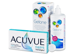 Acuvue Oasys with Transitions (6 lenzen) + Gelone vloeistof 360 ml