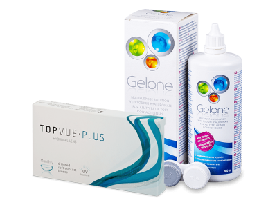 TopVue Monthly PLUS (6 lenzen) + Gelone Solution 360 ml