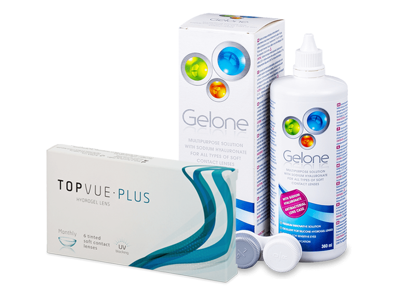 TopVue Monthly PLUS (6 lenzen) + Gelone Solution 360 ml