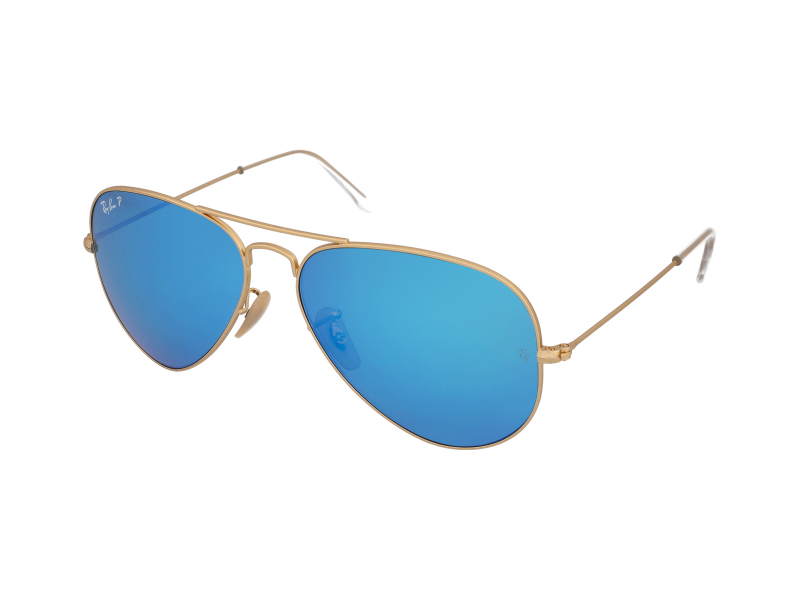 kanaal waterstof Reserveren Gouden Ray-Ban zonnebril met blauwe glazen | Alensa Nederland
