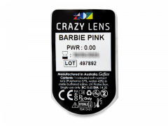 CRAZY LENS - Barbie Pink - zonder sterkte (2 gekleurde daglenzen)