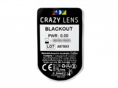 CRAZY LENS - Black Out - zonder sterkte (2 gekleurde daglenzen)