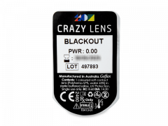 CRAZY LENS - Black Out - zonder sterkte (2 gekleurde daglenzen)