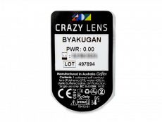 CRAZY LENS - Byakugan - zonder sterkte (2 gekleurde daglenzen)