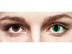 CRAZY LENS - Cat Eye Green - zonder sterkte (2 gekleurde daglenzen)