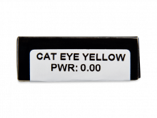 CRAZY LENS - Cat Eye Yellow - zonder sterkte (2 gekleurde daglenzen)