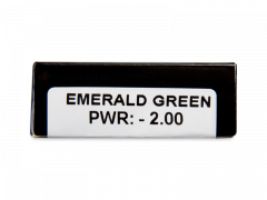 CRAZY LENS - Emerald Green - met sterkte (2 gekleurde daglenzen)