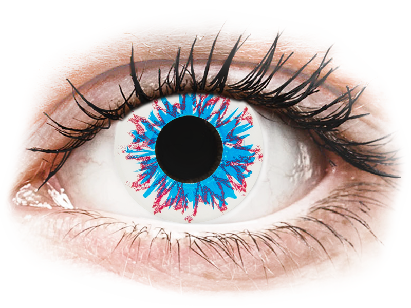Gelflex CRAZY LENS - Harlequin - zonder sterkte (2 gekleurde daglenzen)
