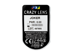 CRAZY LENS - Joker - zonder sterkte (2 gekleurde daglenzen)
