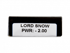 CRAZY LENS - Lord Snow - met sterkte (2 gekleurde daglenzen)