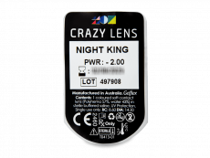 CRAZY LENS - Night King - met sterkte (2 gekleurde daglenzen)