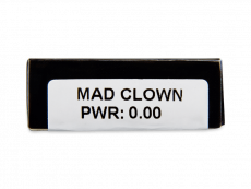 CRAZY LENS - Mad Clown - zonder sterkte (2 gekleurde daglenzen)
