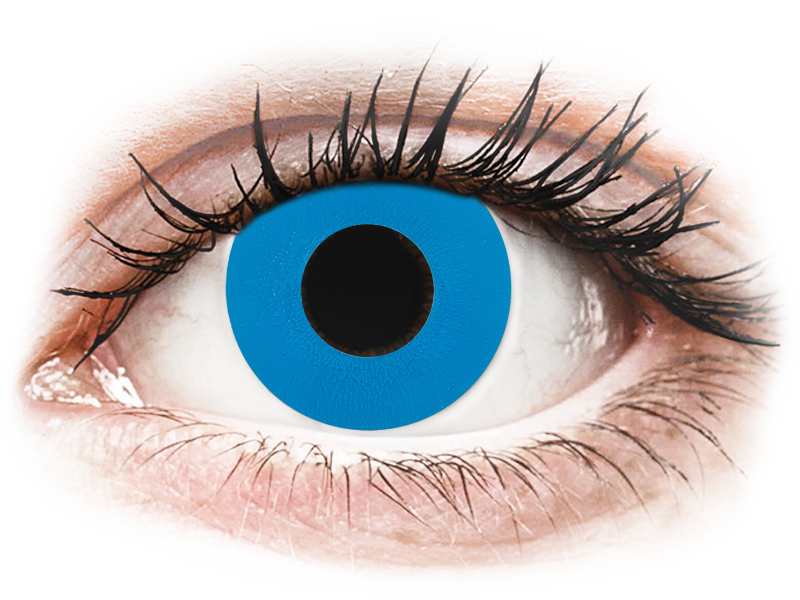 Gelflex CRAZY LENS - Sky Blue - met sterkte (2 gekleurde daglenzen)