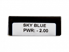 CRAZY LENS - Sky Blue - met sterkte (2 gekleurde daglenzen)