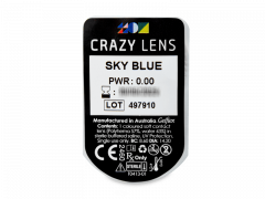 CRAZY LENS - Sky Blue - zonder sterkte (2 gekleurde daglenzen)