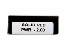 CRAZY LENS - Solid Red - met sterkte (2 gekleurde daglenzen)