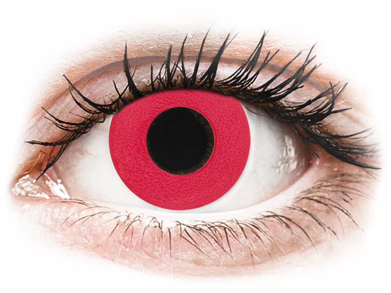 Gelflex CRAZY LENS - Solid Red - zonder sterkte (2 gekleurde daglenzen)