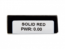 CRAZY LENS - Solid Red - zonder sterkte (2 gekleurde daglenzen)