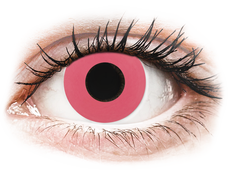 Gelflex CRAZY LENS - Solid Rose - zonder sterkte (2 gekleurde daglenzen)