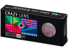 CRAZY LENS - Solid Rose - met sterkte (2 gekleurde daglenzen)