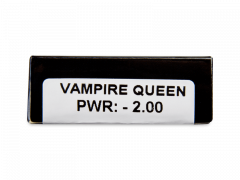 CRAZY LENS - Vampire Queen - met sterkte (2 gekleurde daglenzen)