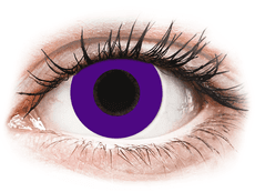 CRAZY LENS - Solid Violet - met sterkte (2 gekleurde daglenzen)