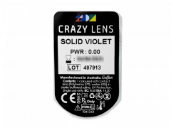 CRAZY LENS - Solid Violet - zonder sterkte (2 gekleurde daglenzen)