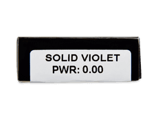 CRAZY LENS - Solid Violet - zonder sterkte (2 gekleurde daglenzen)