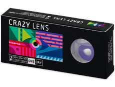 CRAZY LENS - Solid Violet - zonder sterkte (2 gekleurde daglenzen)