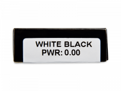 CRAZY LENS - White Black - zonder sterkte (2 gekleurde daglenzen)