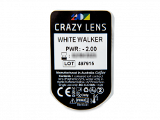 CRAZY LENS - White Walker - met sterkte (2 gekleurde daglenzen)