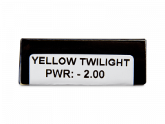 CRAZY LENS - Yellow Twilight - met sterkte (2 gekleurde daglenzen)