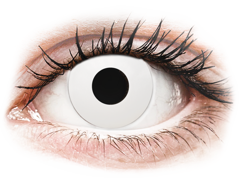 Gelflex CRAZY LENS - WhiteOut - met sterkte (2 gekleurde daglenzen)