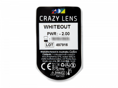 CRAZY LENS - WhiteOut - met sterkte (2 gekleurde daglenzen)