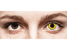 CRAZY LENS - Yellow Twilight - zonder sterkte (2 gekleurde daglenzen)