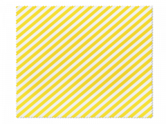 Schoonmaakdoekje voor brillen - gele en witte strepen 