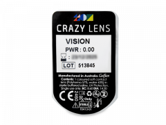 CRAZY LENS - Vision - zonder sterkte (2 gekleurde daglenzen)