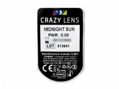 CRAZY LENS - Midnight Sun - zonder sterkte (2 gekleurde daglenzen)