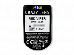 CRAZY LENS - Red Viper - zonder sterkte (2 gekleurde daglenzen)