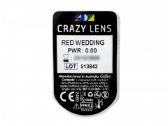 CRAZY LENS - Red Wedding - zonder sterkte (2 gekleurde daglenzen)