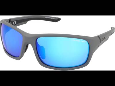 Alpina Lyron S Cool Grey Matt Black/Blue Mirror