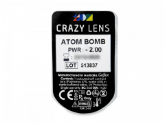CRAZY LENS - Atom Bomb - met sterkte (2 gekleurde daglenzen)