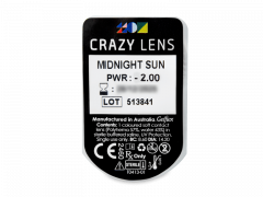 CRAZY LENS - Midnight Sun - met sterkte (2 gekleurde daglenzen)