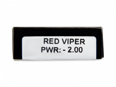 CRAZY LENS - Red Viper - met sterkte (2 gekleurde daglenzen)