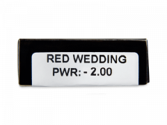 CRAZY LENS - Red Wedding - met sterkte (2 gekleurde daglenzen)