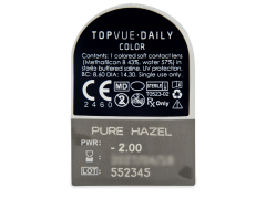 TopVue Daily Color - Pure Hazel - met sterkte (2 gekleurde daglenzen)