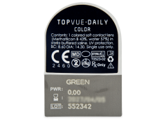 TopVue Daily Color - Green - zonder sterkte (2 gekleurde daglenzen)