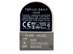 TopVue Daily Color - Pure Hazel - zonder sterkte (2 gekleurde daglenzen)