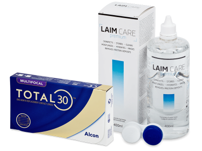 TOTAL30 Multifocal (6 lenzen) + Laim-Care 400 ml